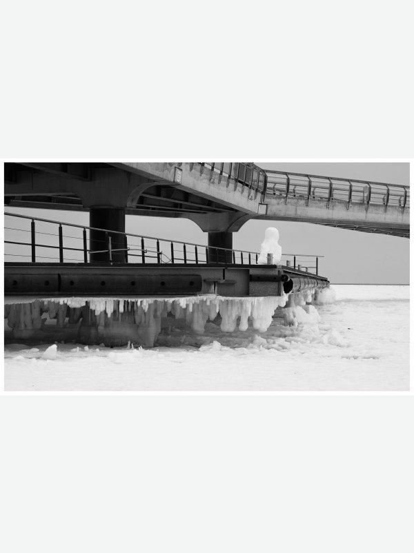 Vereiste Seebrücke in Haffkrug - Ines Wowros